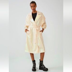 Zara Irridescent Trench Coat